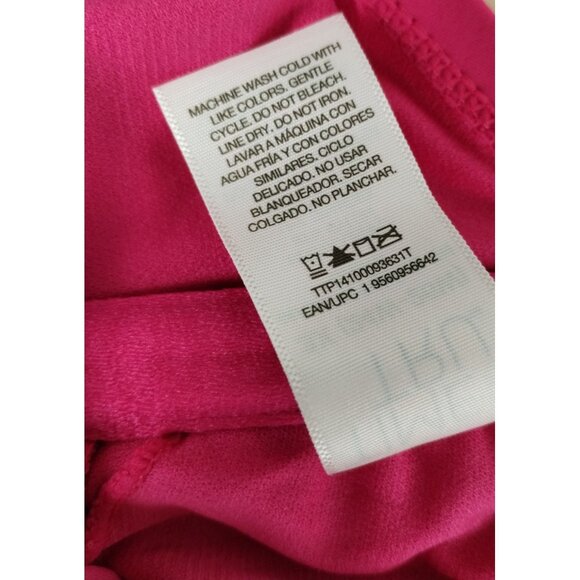 Time and Tru Womens 3X Ruched U Wire Bikini Top Summer Fuchsia - Picture 8 of 8